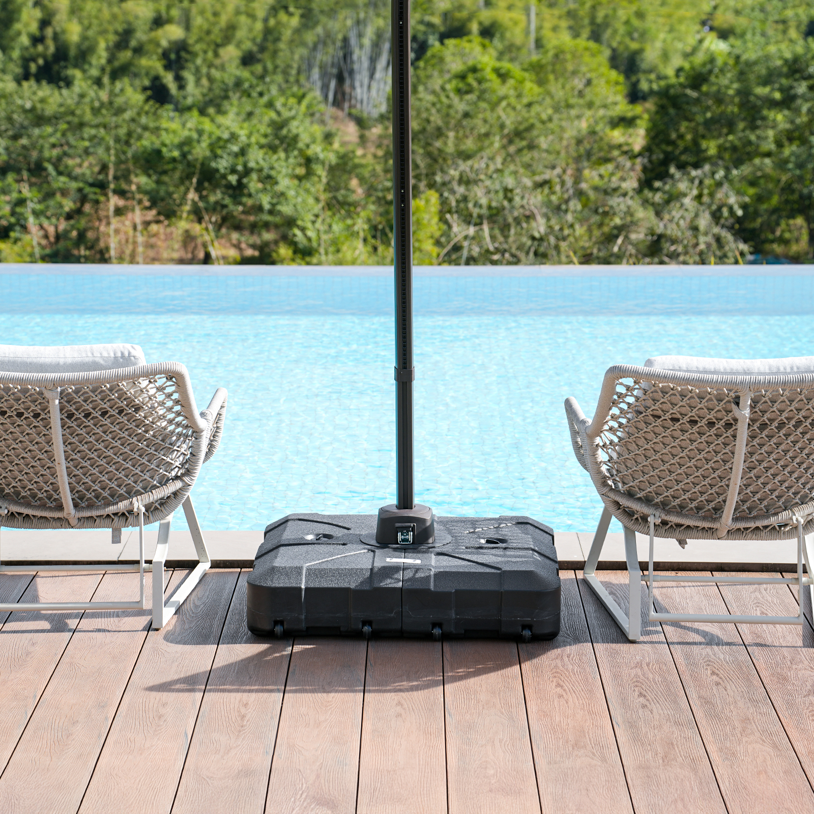 HOMSHADE 363LB Large Cartilever Umbrella Base For Roman Umbrella